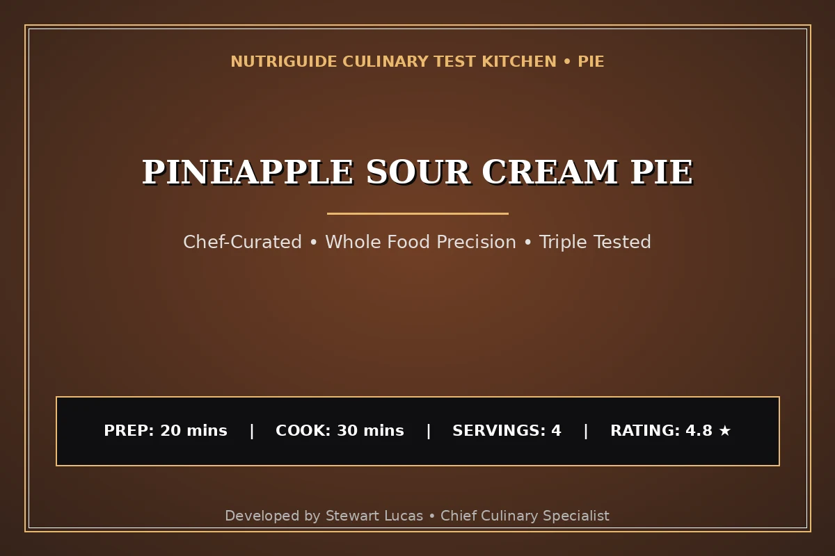 Pineapple Sour Cream Pie
