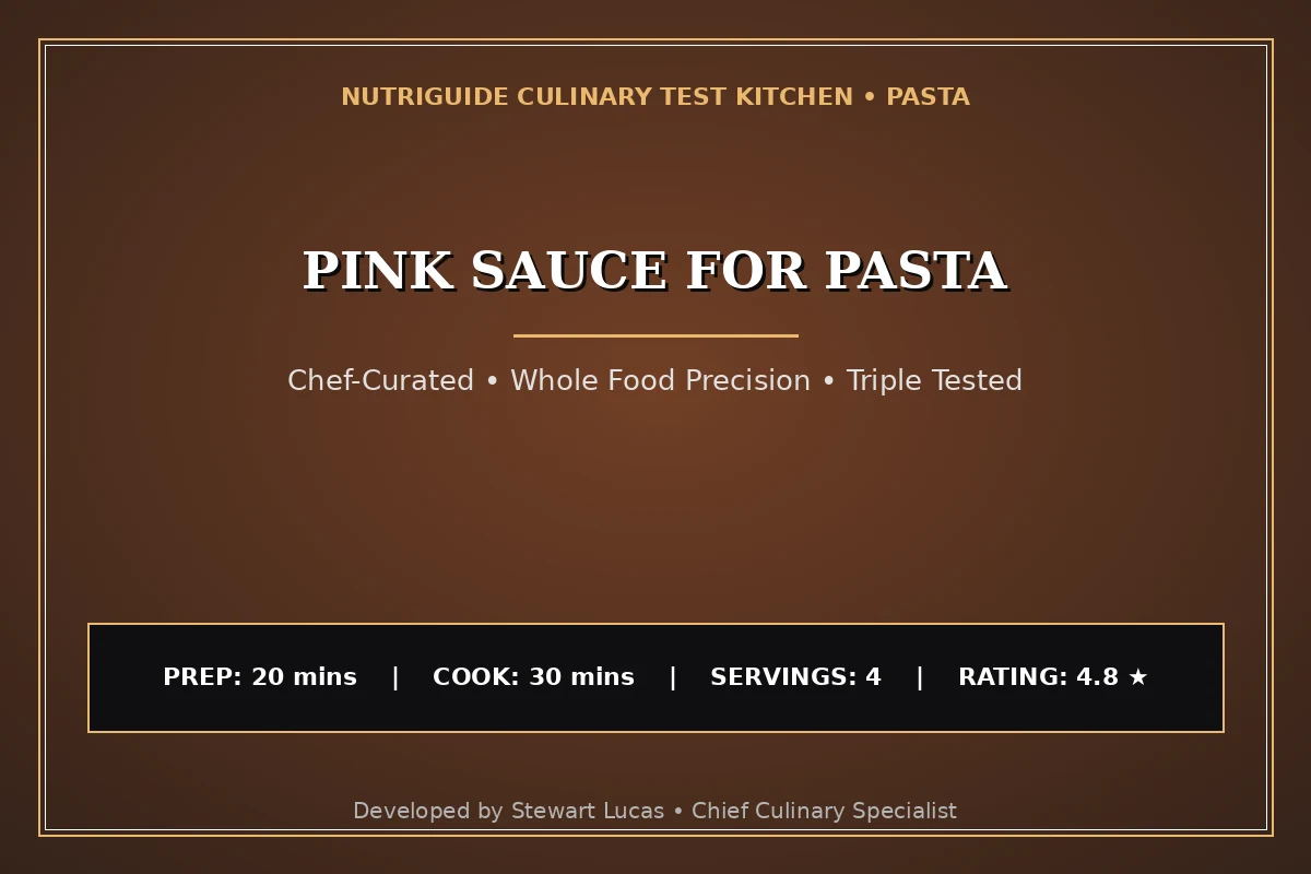 Pink Sauce For Pasta