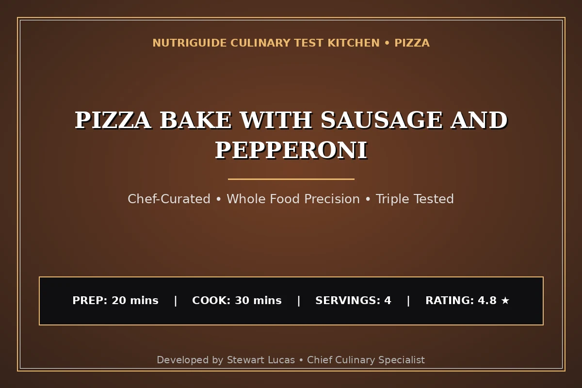 Pizza Bake With Sausage And Pepperoni