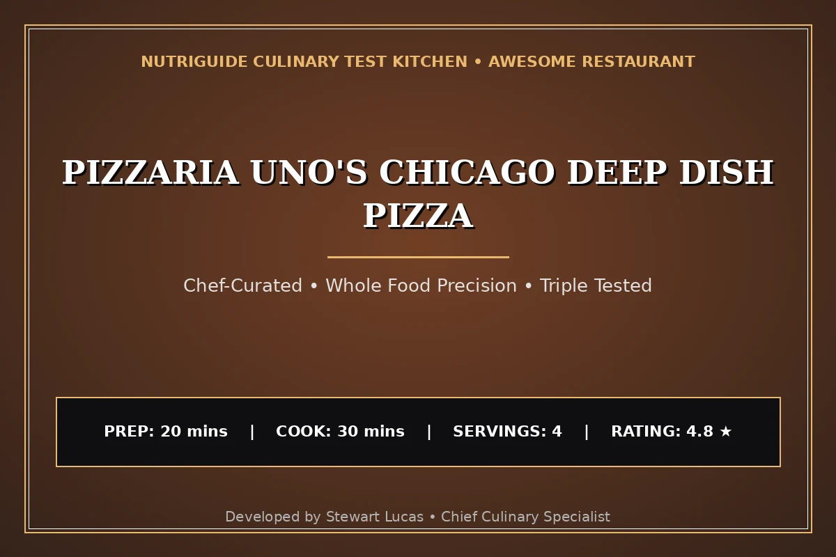 Pizzaria Uno'S Chicago Deep Dish Pizza