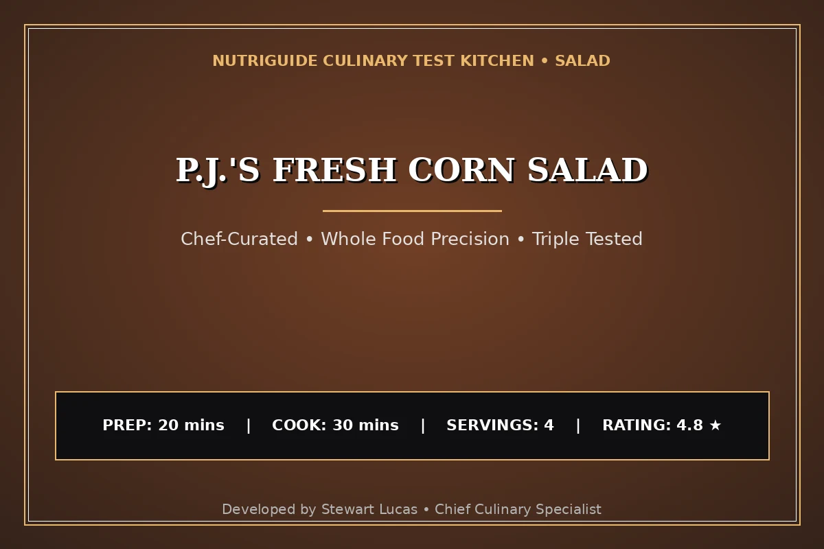 P.J.'S Fresh Corn Salad