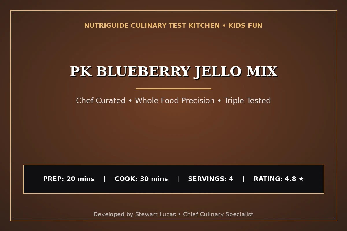 Pk Blueberry Jello Mix