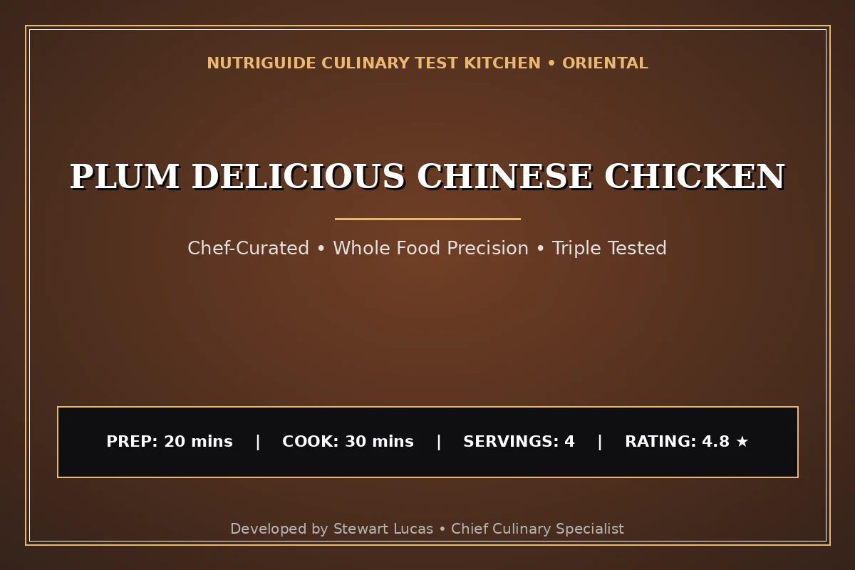 Plum Delicious Chinese Chicken