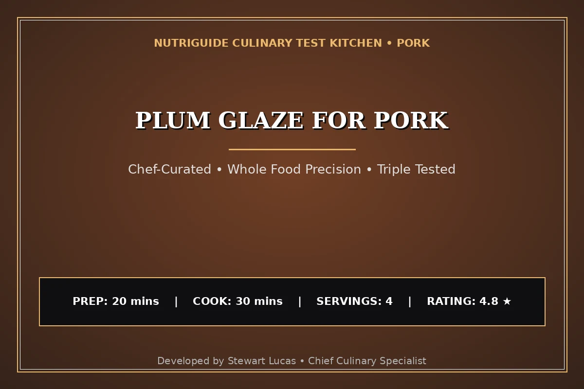 Plum Glaze For Pork