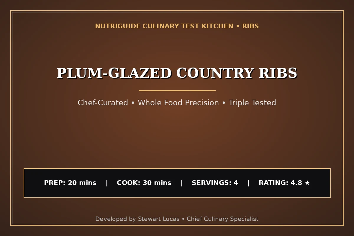 Plum-Glazed Country Ribs
