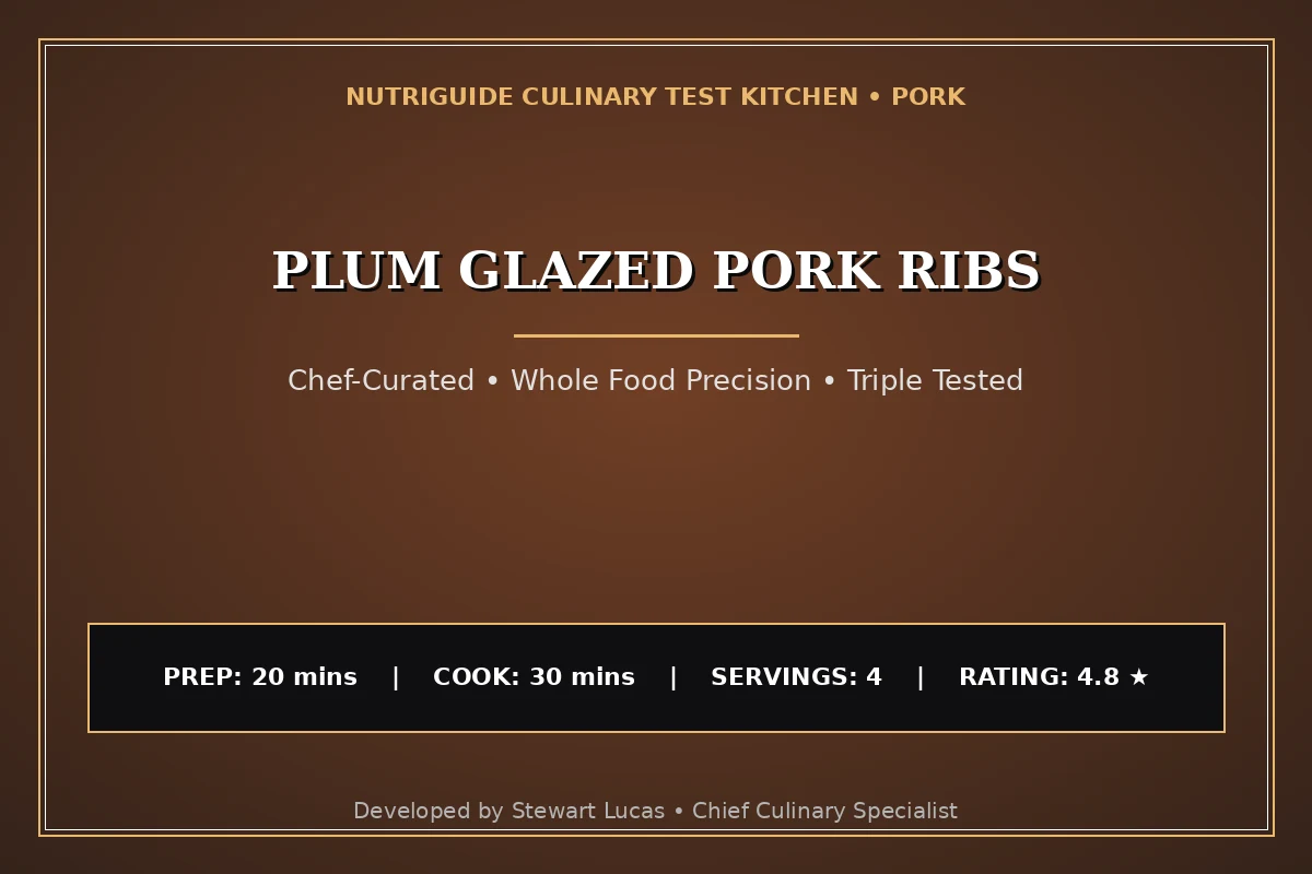 Plum Glazed Pork Ribs