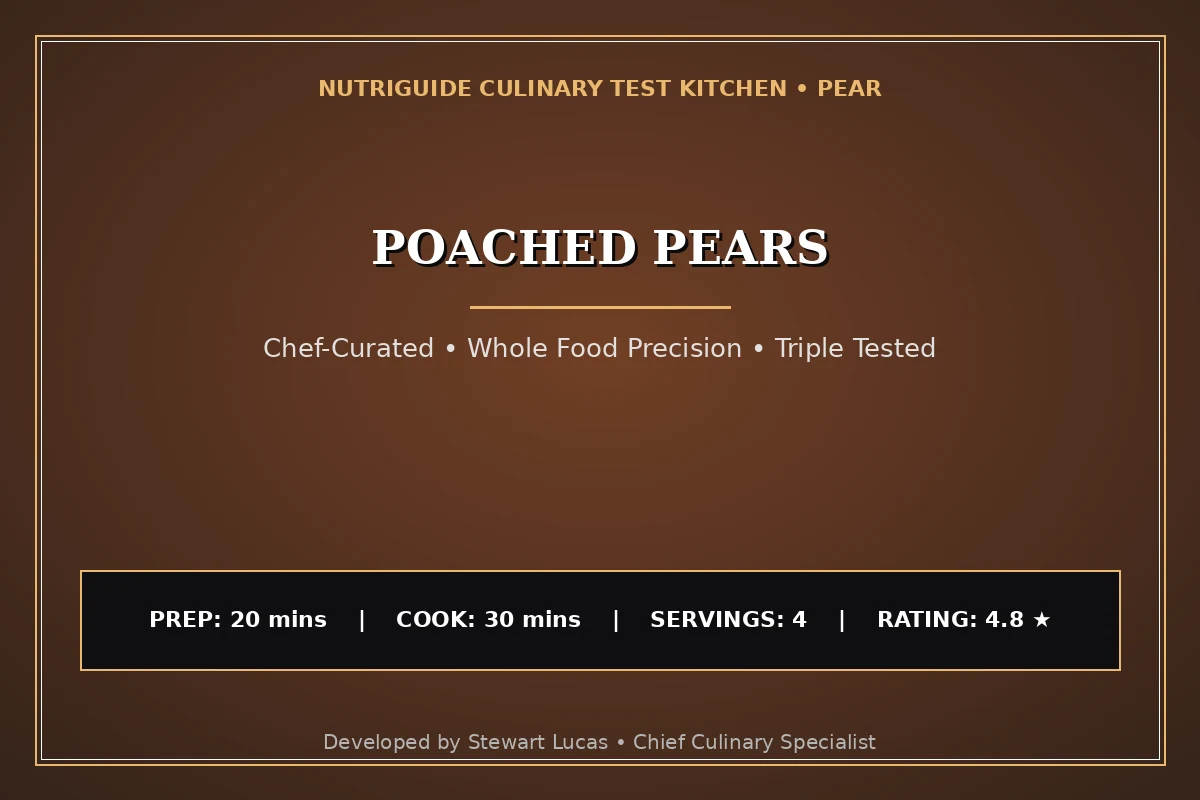 Poached Pears