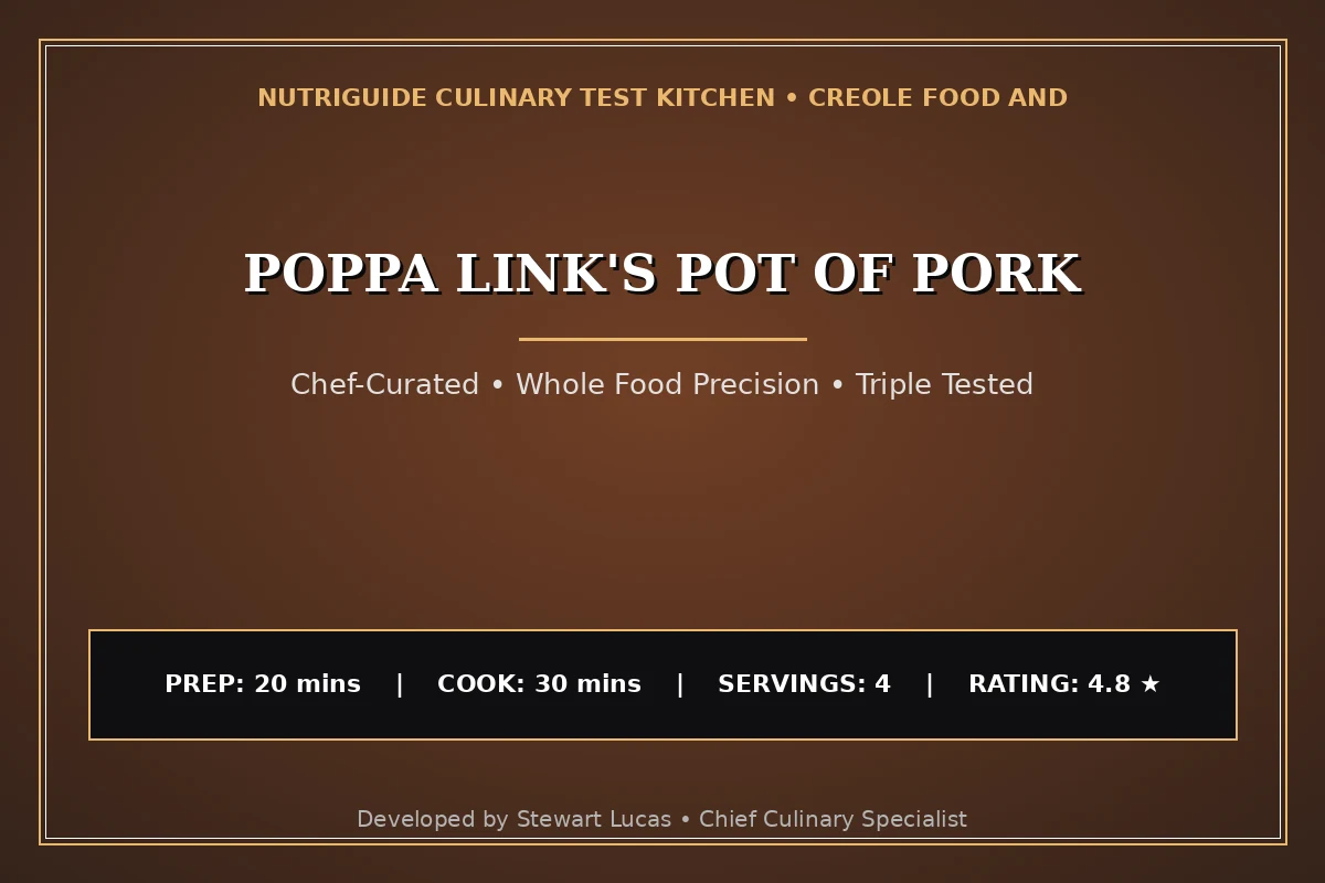 Poppa Link'S Pot Of Pork