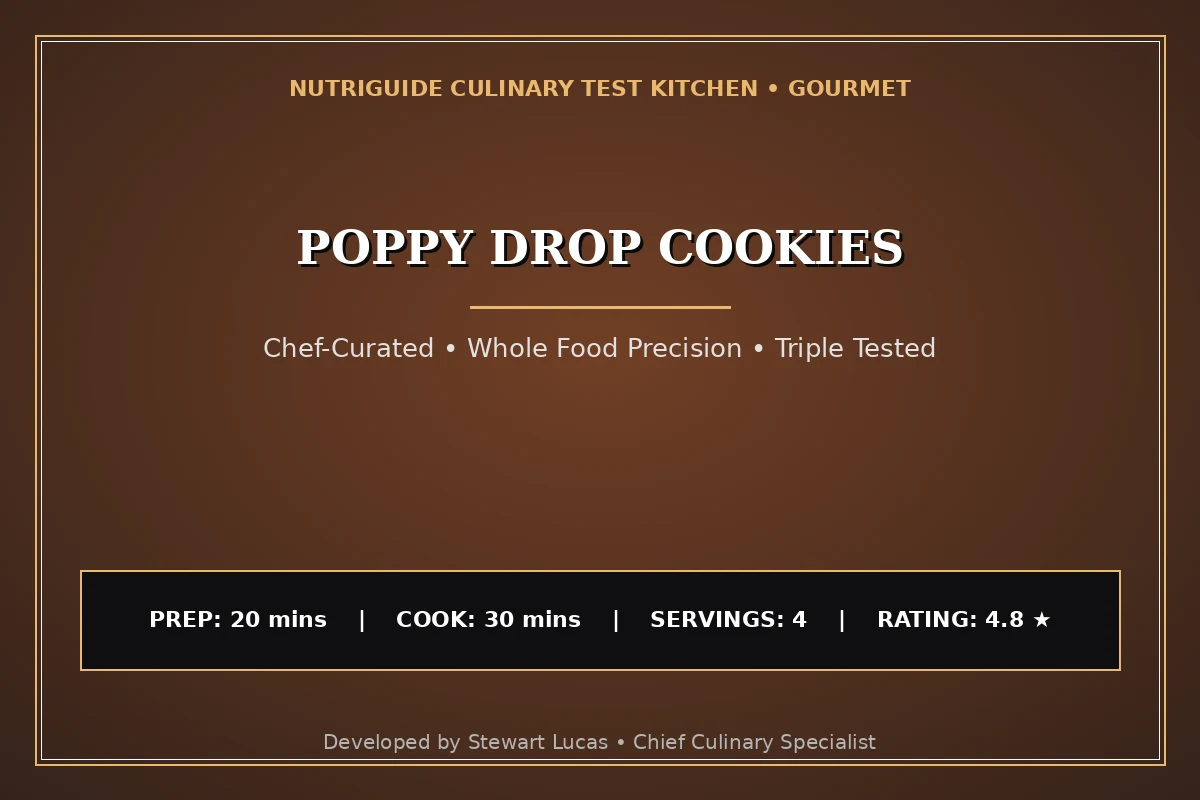 Poppy Drop Cookies