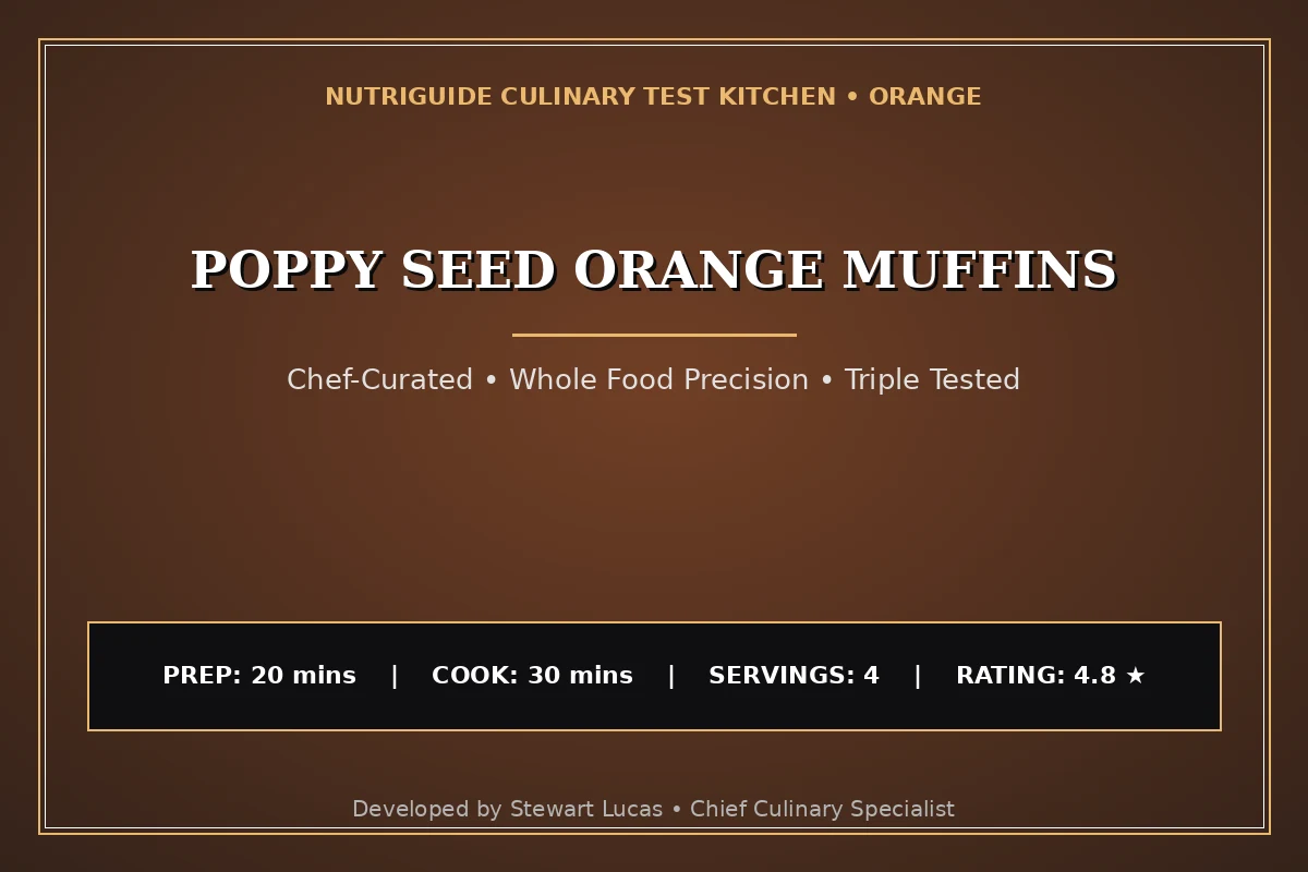 Poppy Seed Orange Muffins