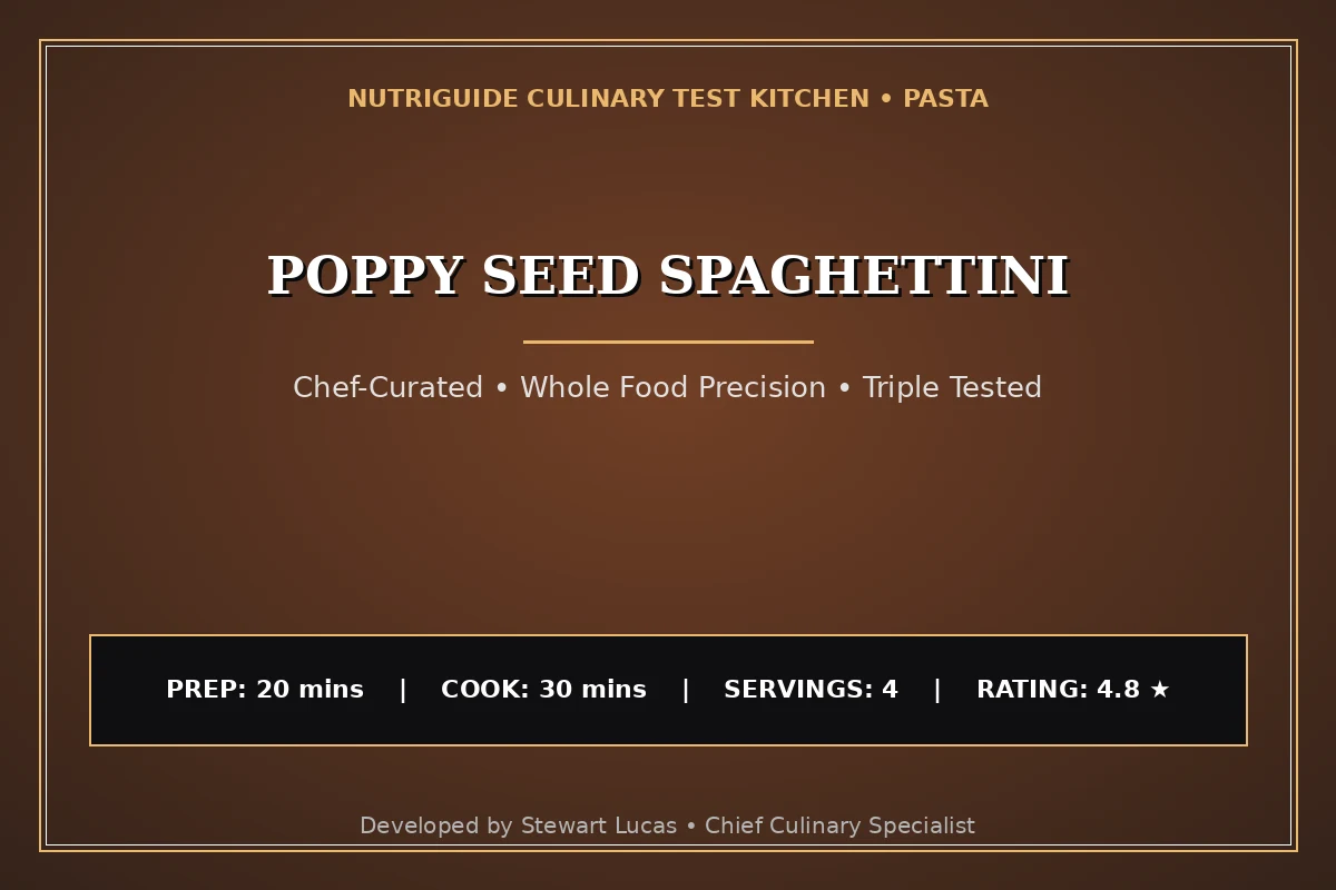 Poppy Seed Spaghettini