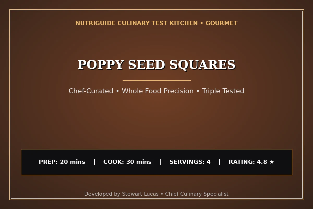 Poppy Seed Squares
