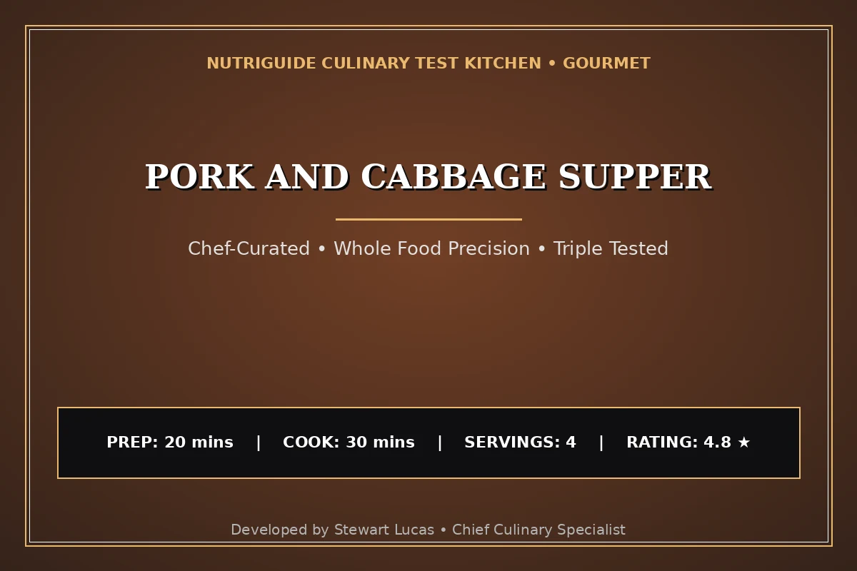 Pork And Cabbage Supper