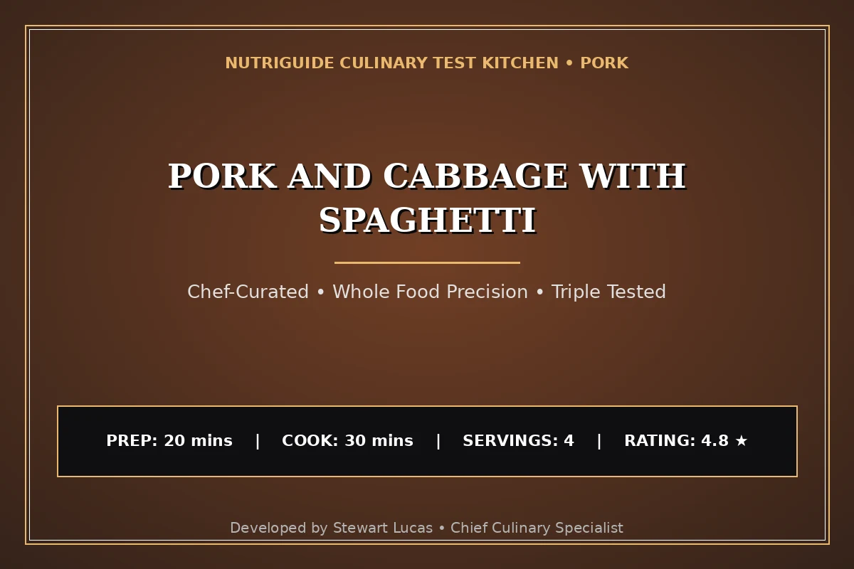 Pork And Cabbage With Spaghetti