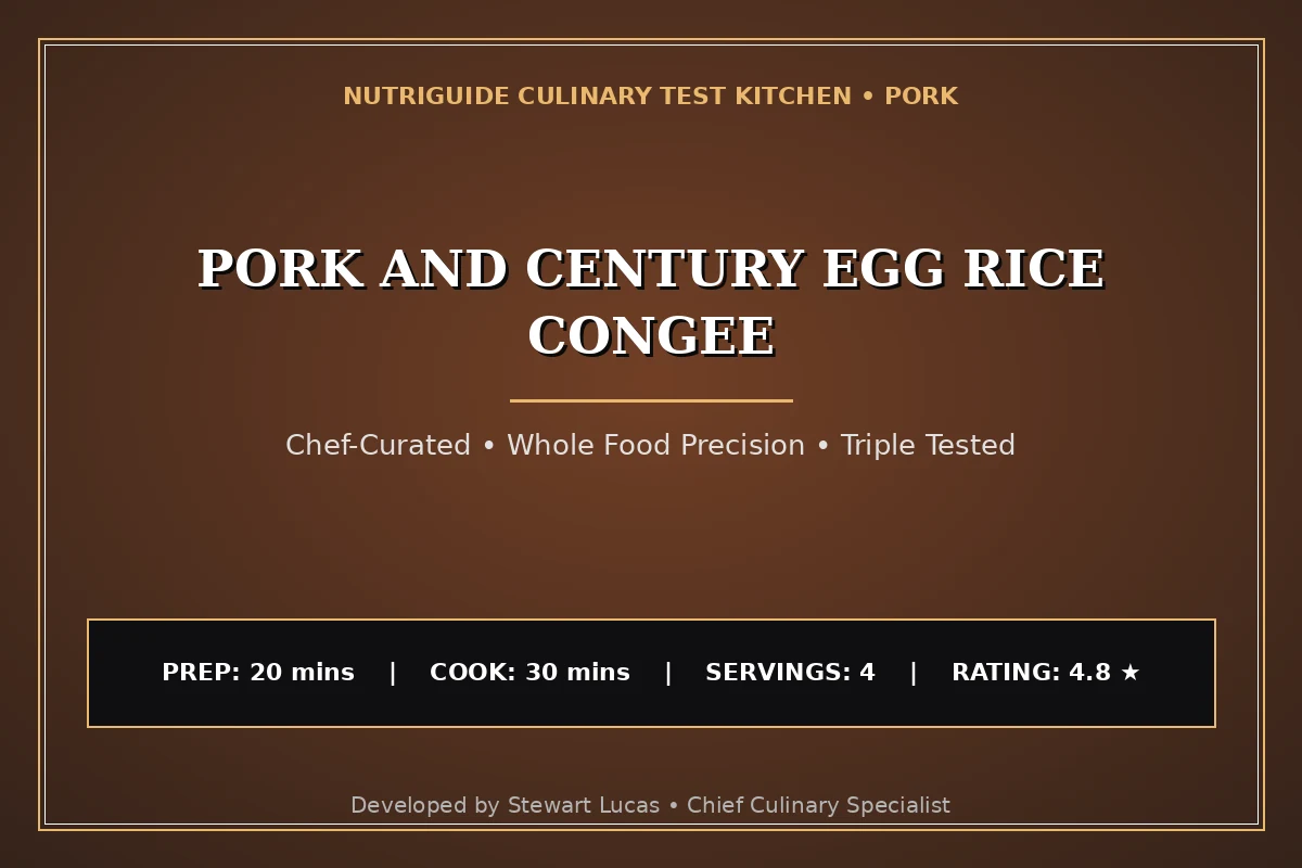 Pork And Century Egg Rice Congee