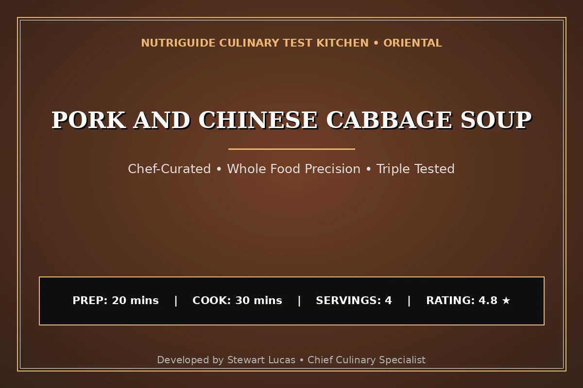 Pork And Chinese Cabbage Soup
