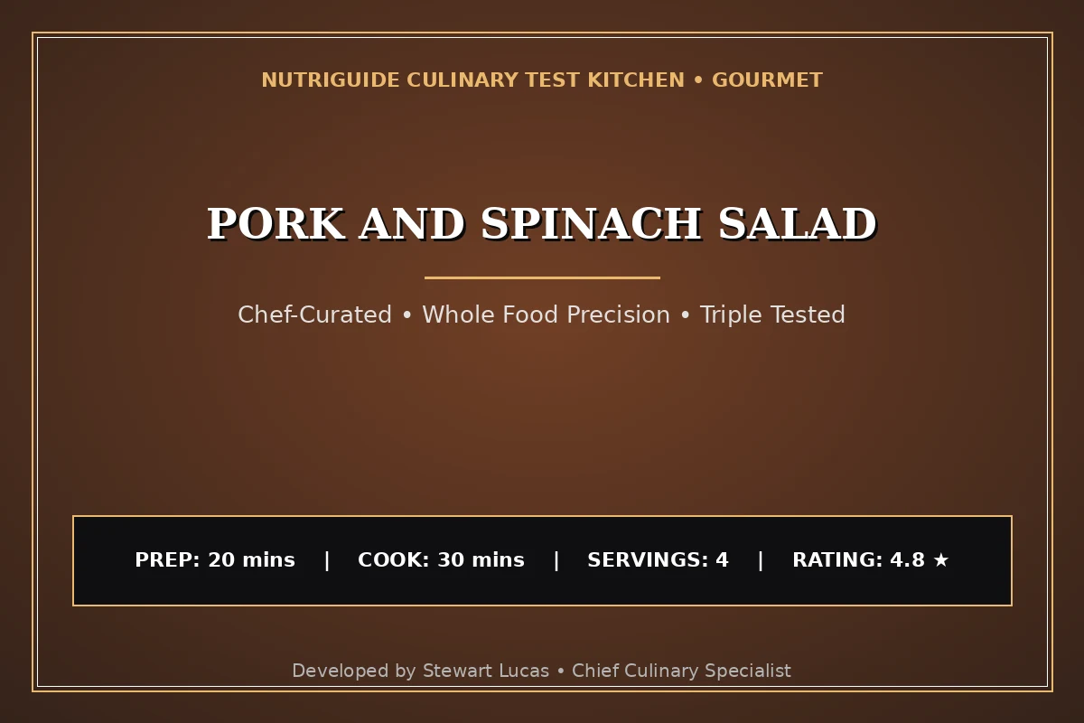 Pork And Spinach Salad