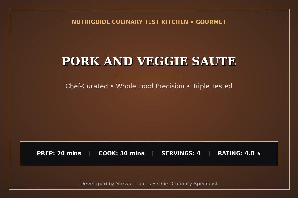 Pork And Veggie Saute