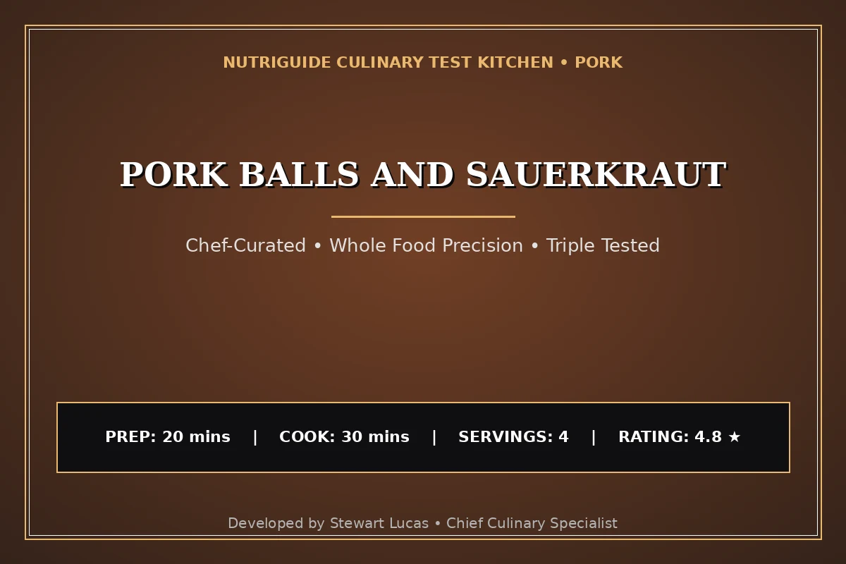 Pork Balls And Sauerkraut