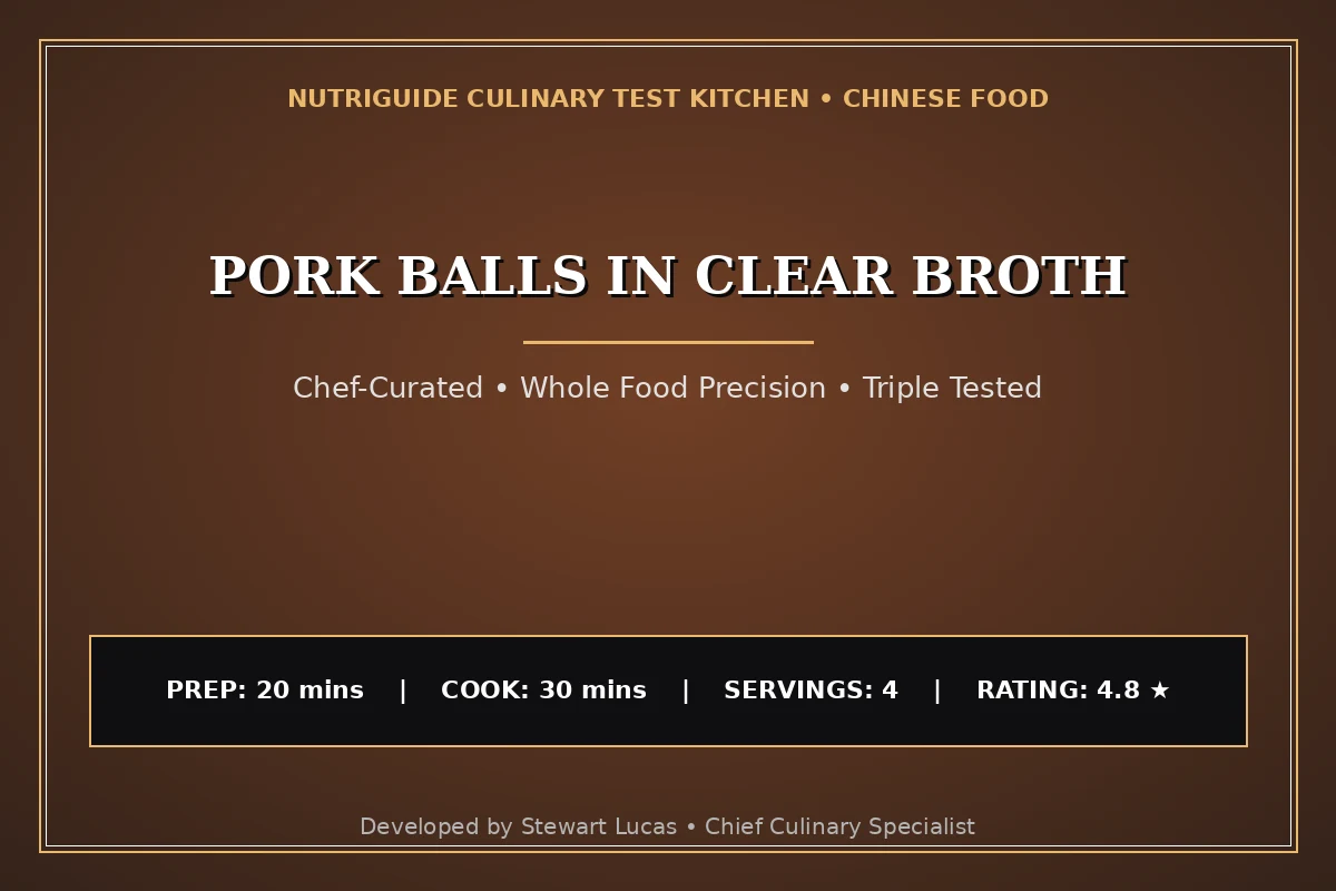 Pork Balls In Clear Broth