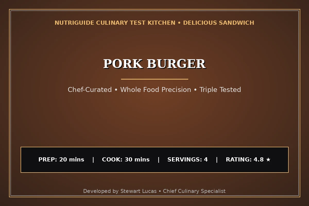 Pork Burger