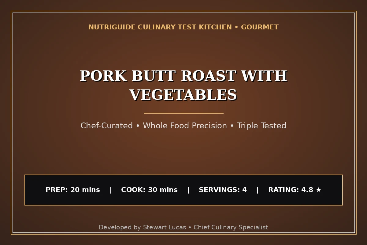 Pork Butt Roast With Vegetables