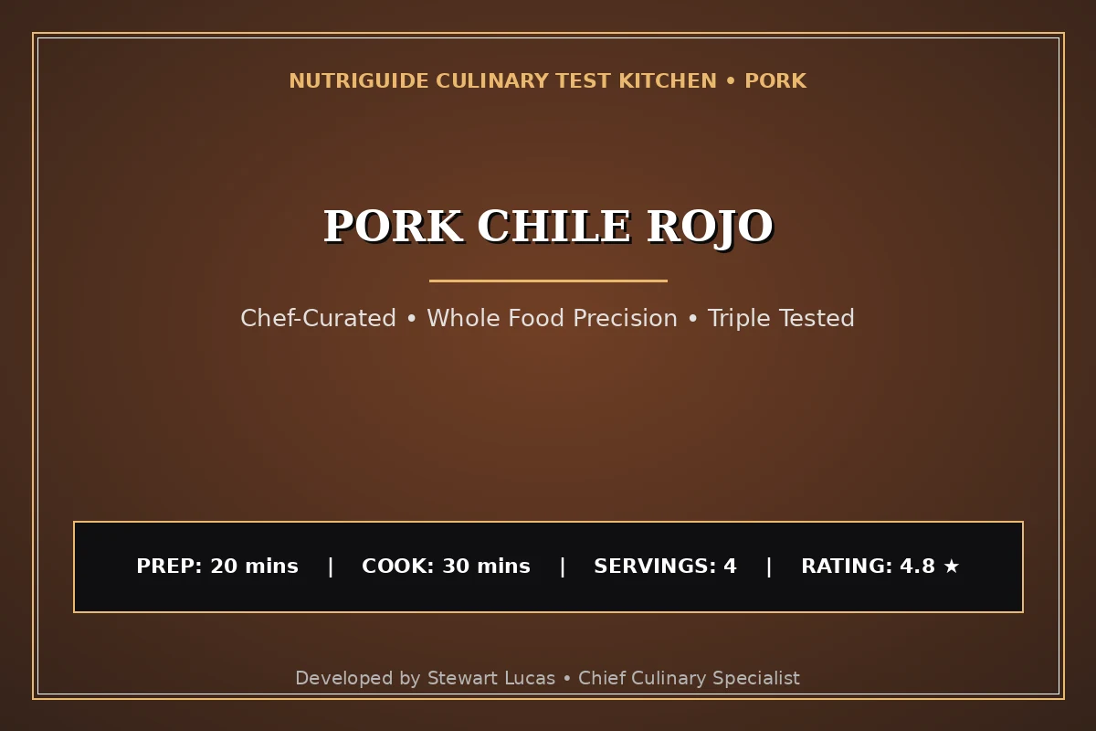Pork Chile Rojo