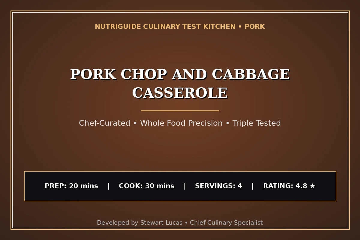 Pork Chop And Cabbage Casserole