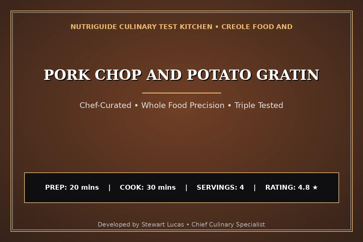 Pork Chop And Potato Gratin