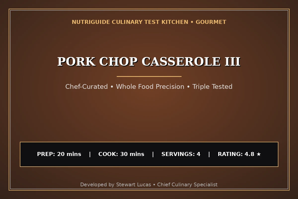 Pork Chop Casserole Iii
