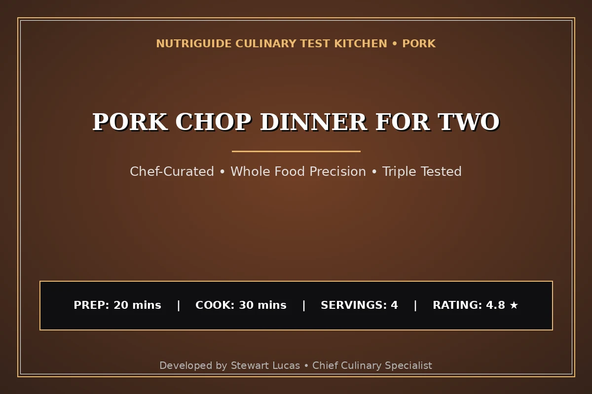Pork Chop Dinner For Two