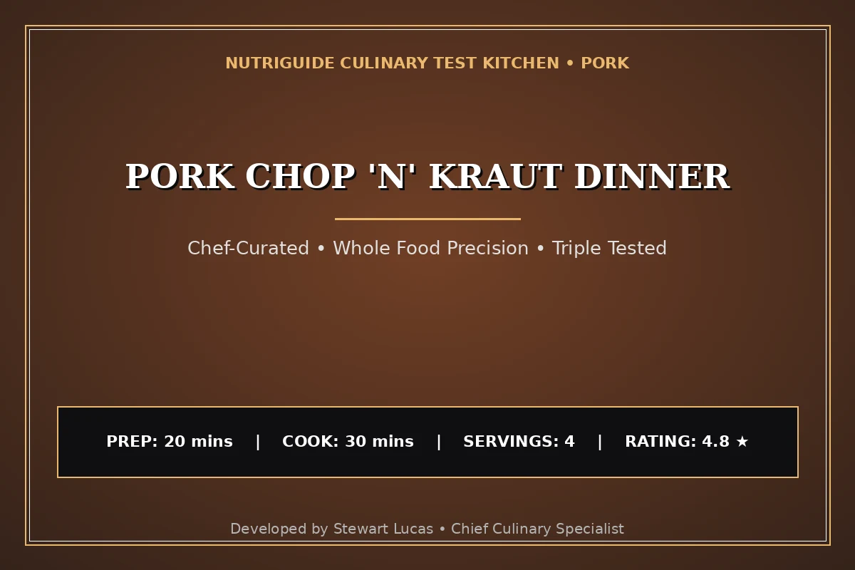 Pork Chop 'N' Kraut Dinner