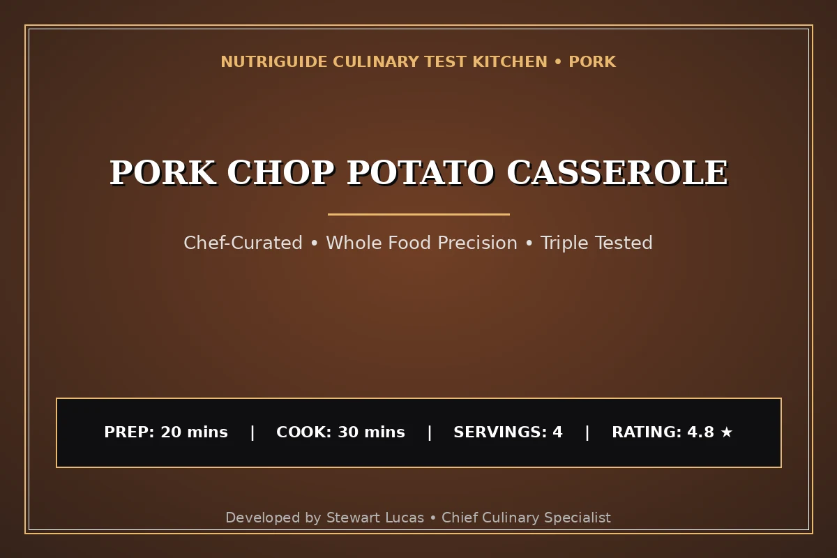 Pork Chop Potato Casserole