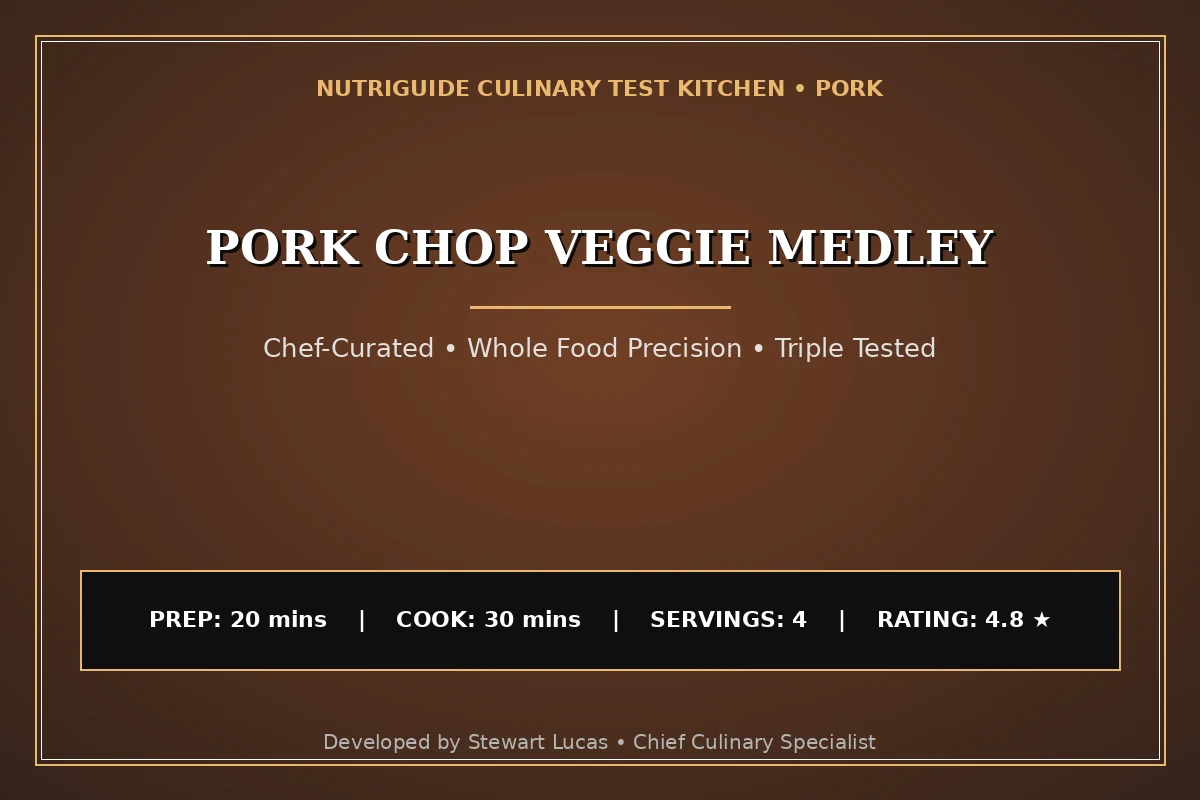 Pork Chop Veggie Medley
