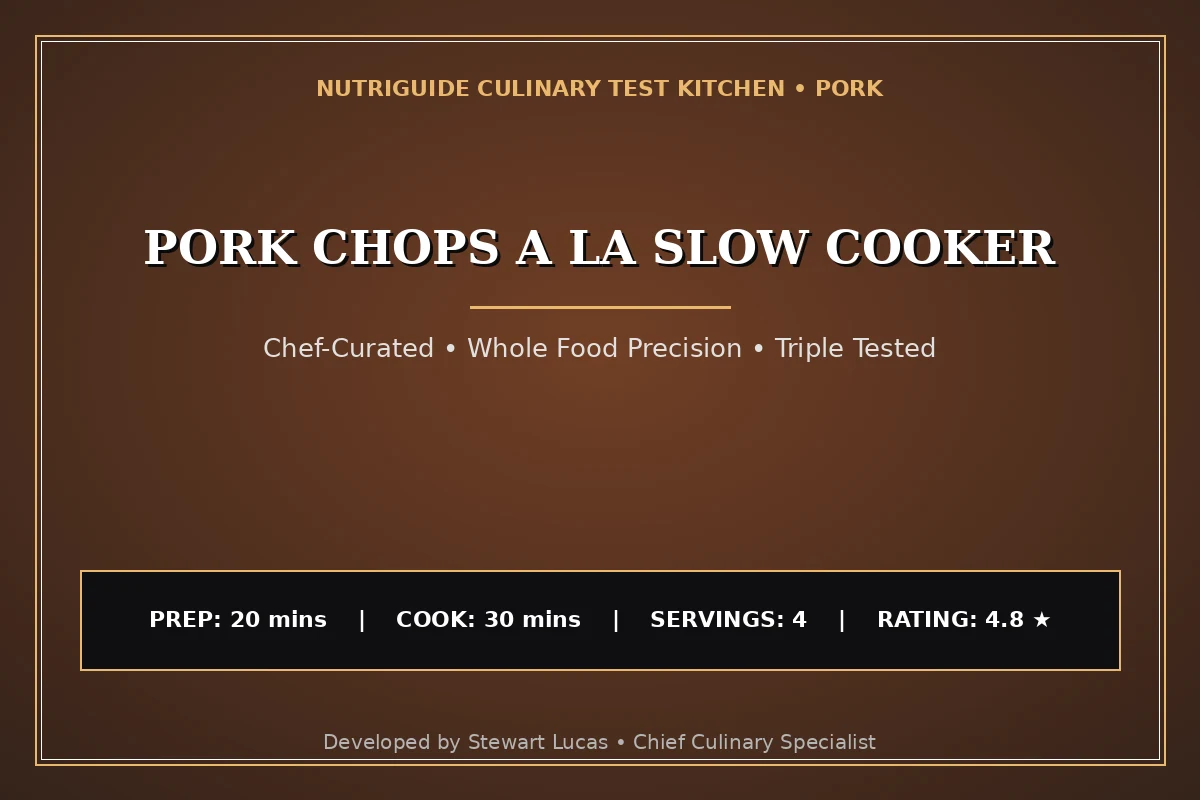 Pork Chops A La Slow Cooker