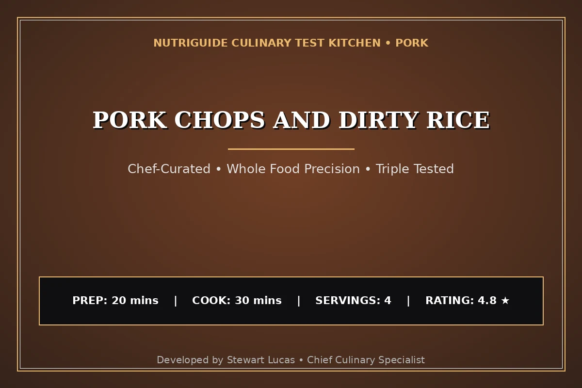 Pork Chops And Dirty Rice