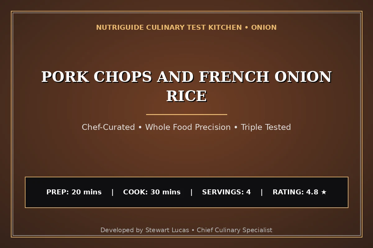 Pork Chops And French Onion Rice