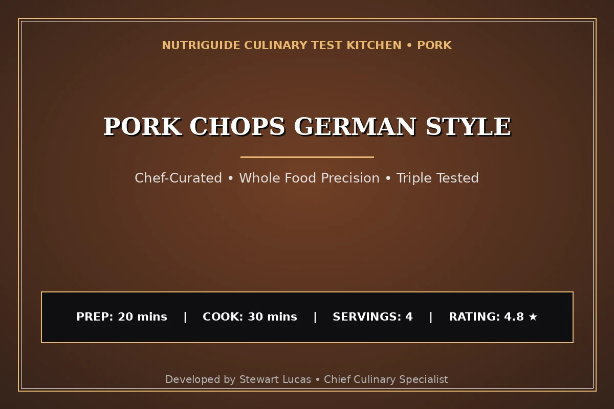 Pork Chops German Style