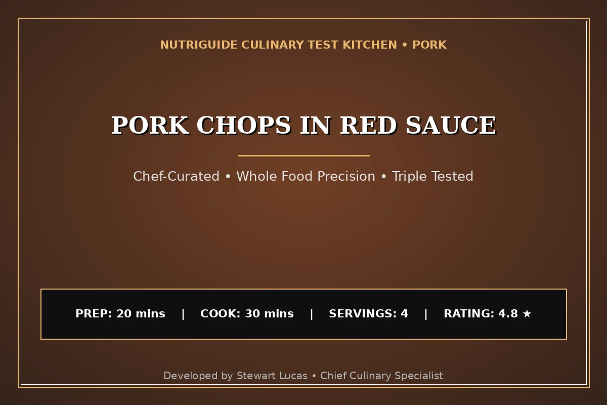 Pork Chops In Red Sauce