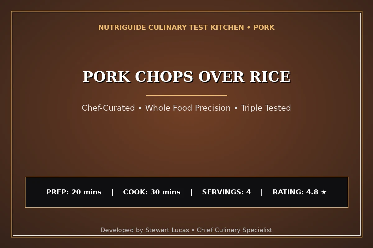 Pork Chops Over Rice