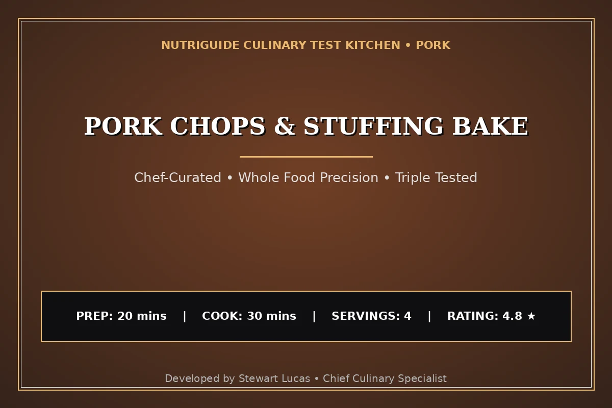 Pork Chops & Stuffing Bake