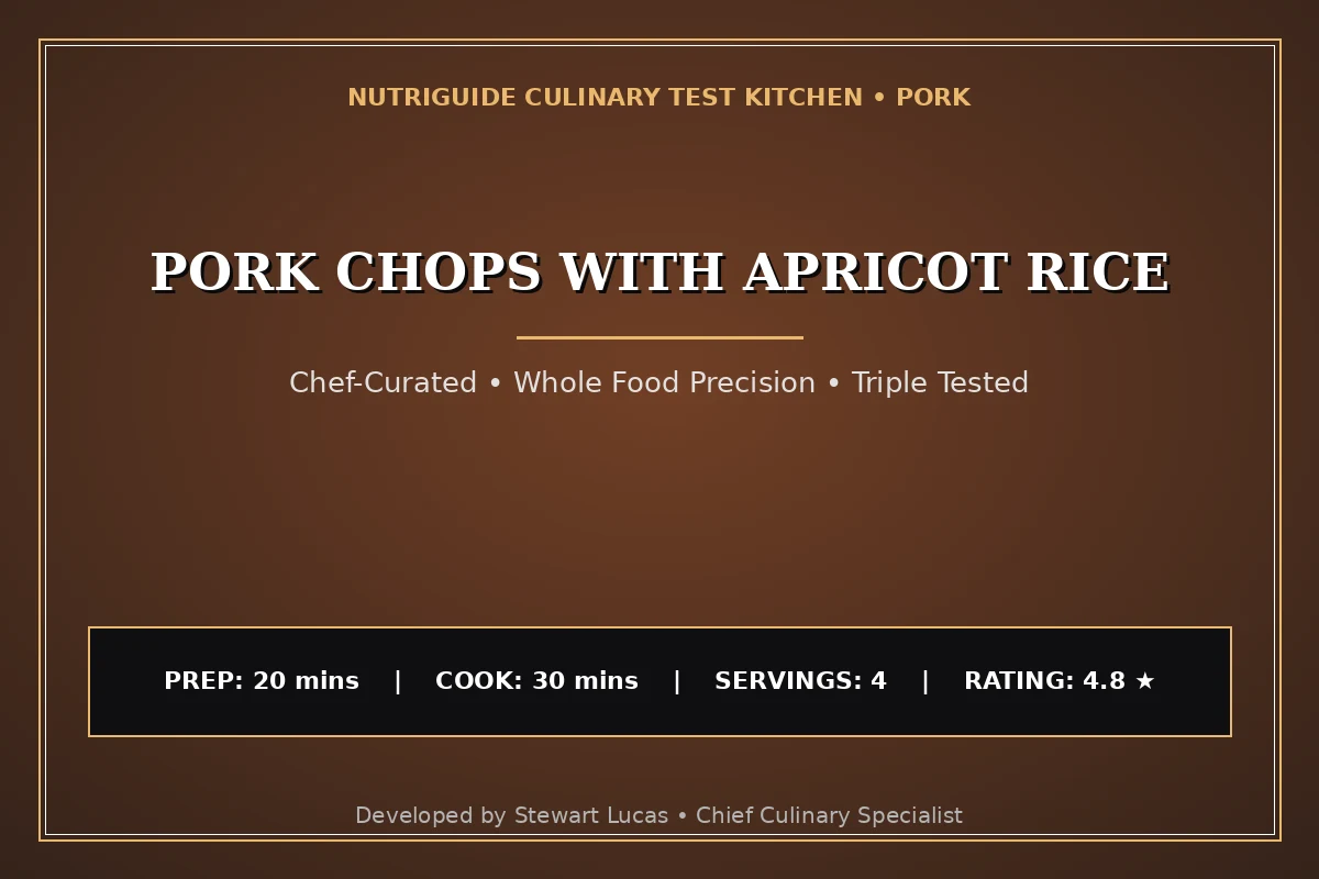 Pork Chops With Apricot Rice