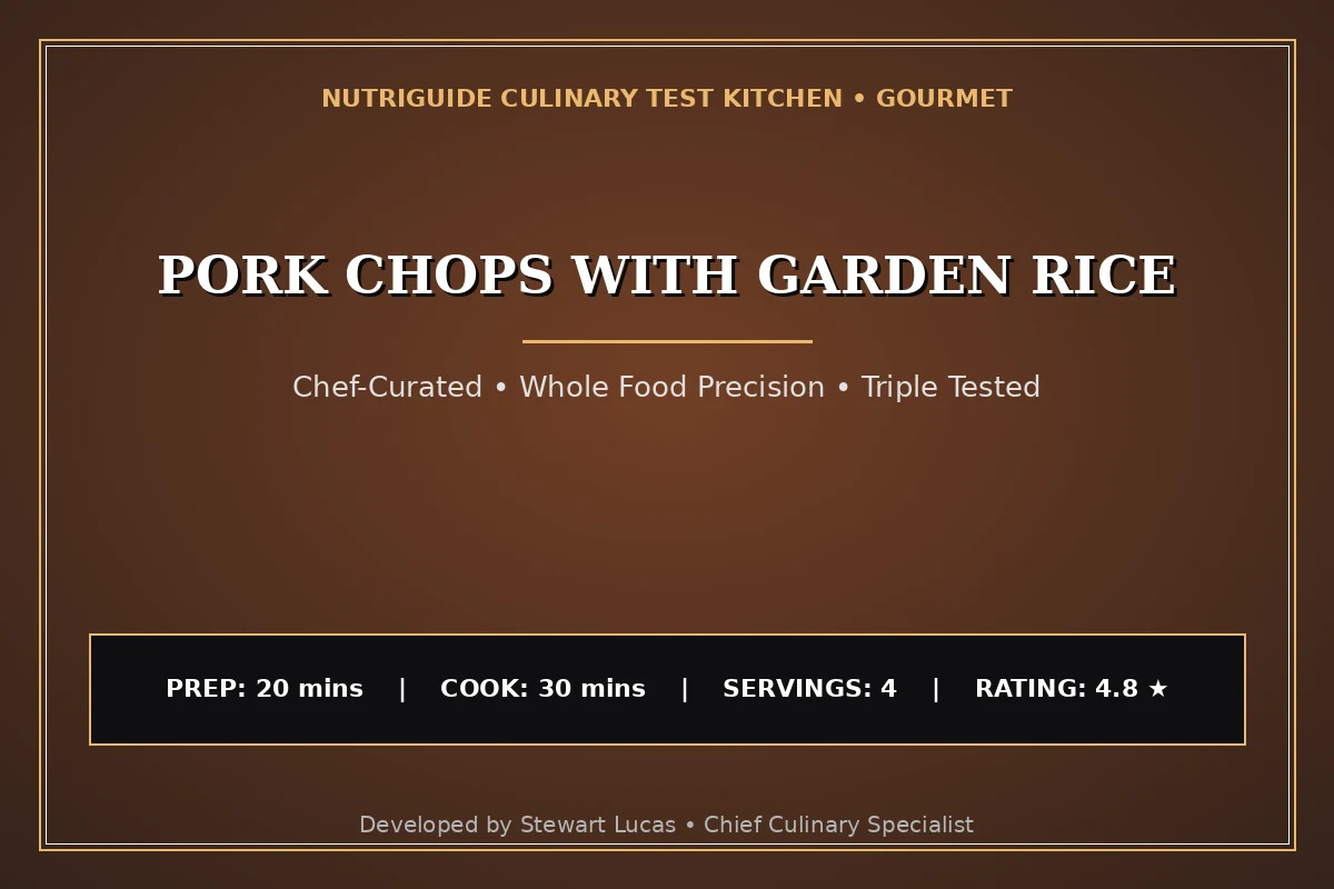 Pork Chops With Garden Rice