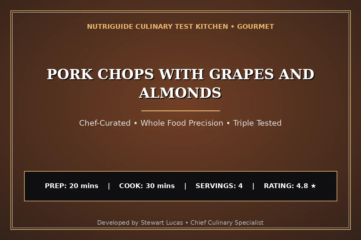 Pork Chops With Grapes And Almonds