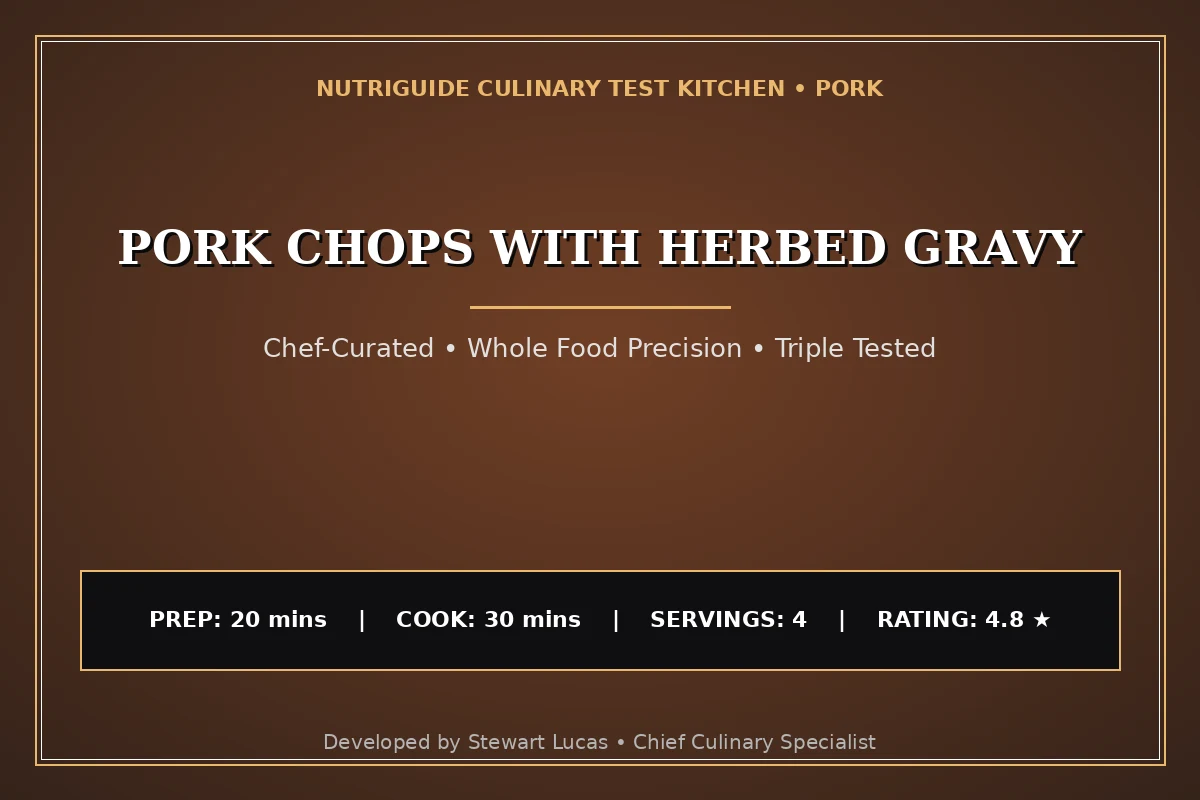 Pork Chops With Herbed Gravy