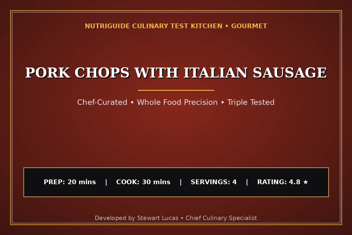 Pork Chops With Italian Sausage