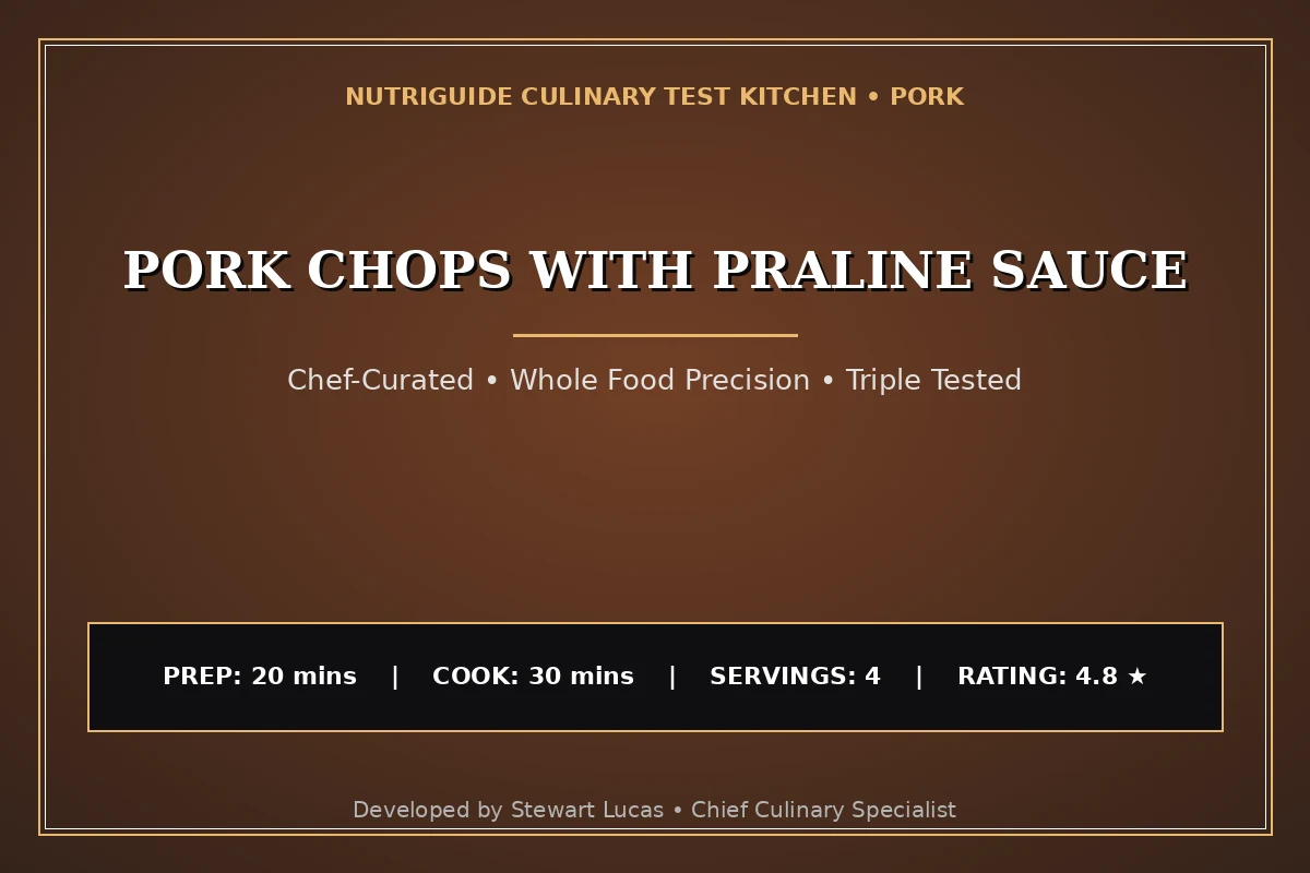 Pork Chops With Praline Sauce