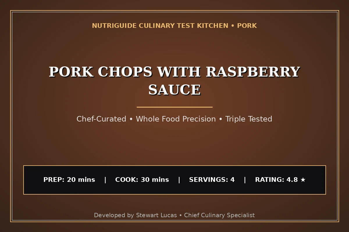 Pork Chops With Raspberry Sauce
