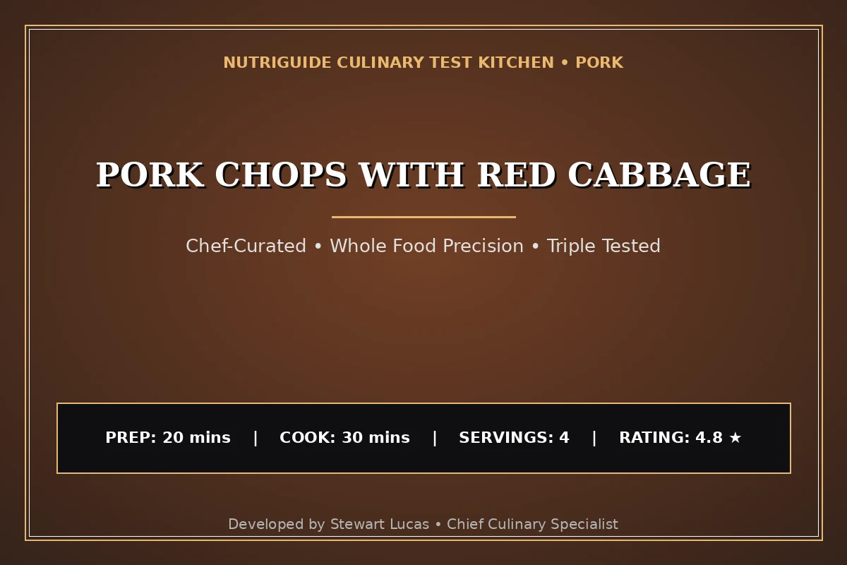 Pork Chops With Red Cabbage