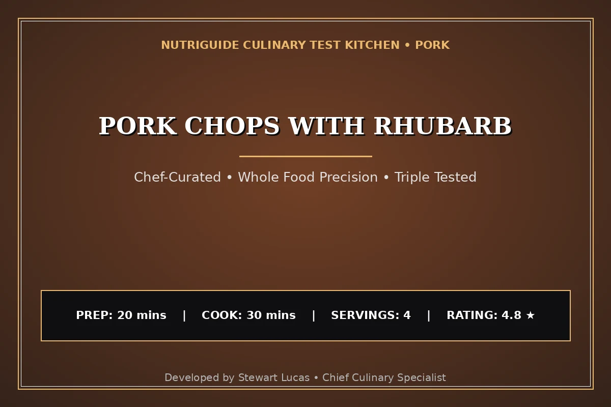 Pork Chops With Rhubarb